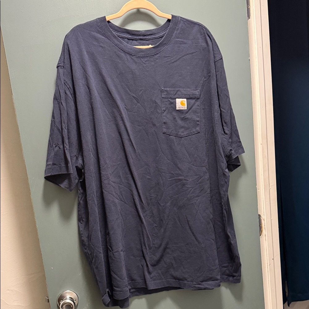 Carhartt Men's Dark Blue Short Sleeve Tee